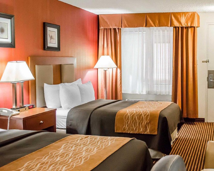 Double Beds in hotel room